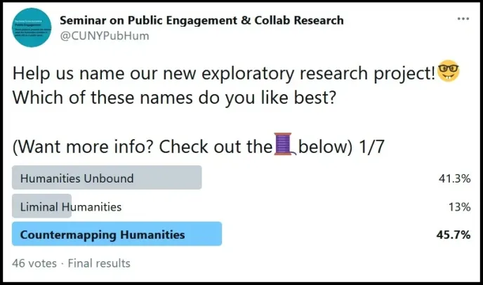 Countermapping the Humanities @ CUNY: A Public Humanities Study